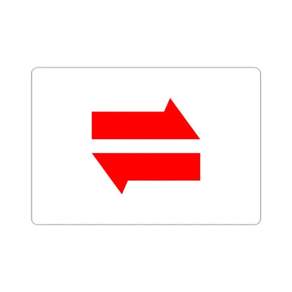 Postal flag of Mengjiang (China) STICKER Vinyl Kiss-Cut Decal 3 Inch White - The Sticker Space