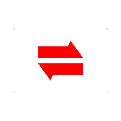 Postal flag of Mengjiang (China) STICKER Vinyl Kiss-Cut Decal 4 Inch White - The Sticker Space