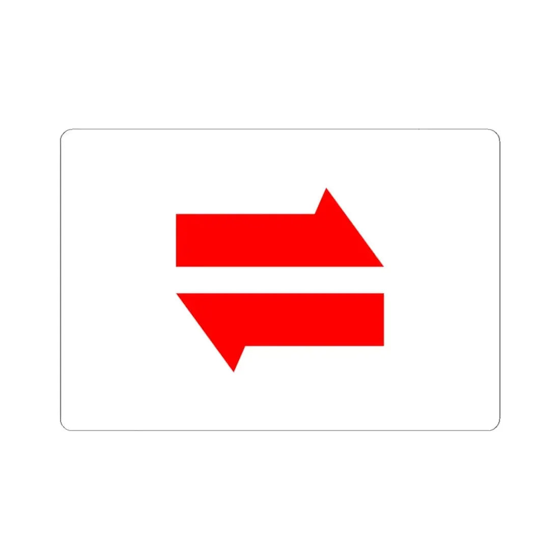 Postal flag of Mengjiang (China) STICKER Vinyl Kiss-Cut Decal 6 Inch White - The Sticker Space