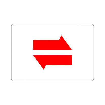 Postal flag of Mengjiang (China) STICKER Vinyl Kiss-Cut Decal 6 Inch White - The Sticker Space