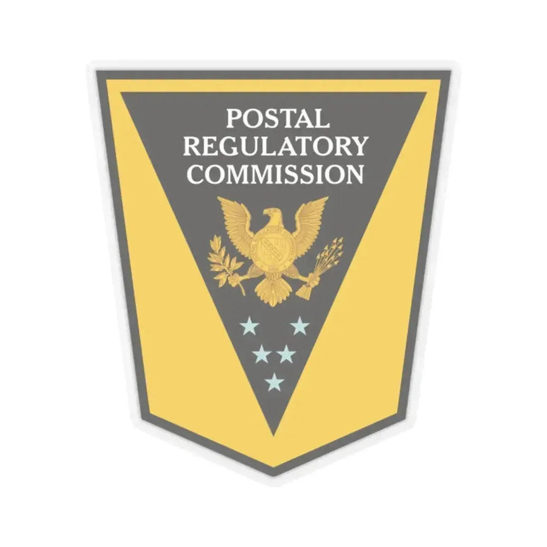Postal Regulatory Commission - STICKER Vinyl Kiss-Cut Decal 2 Inch Transparent - The Sticker Space