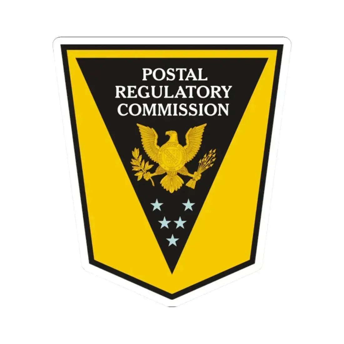 Postal Regulatory Commission - STICKER Vinyl Kiss-Cut Decal 2 Inch White - The Sticker Space