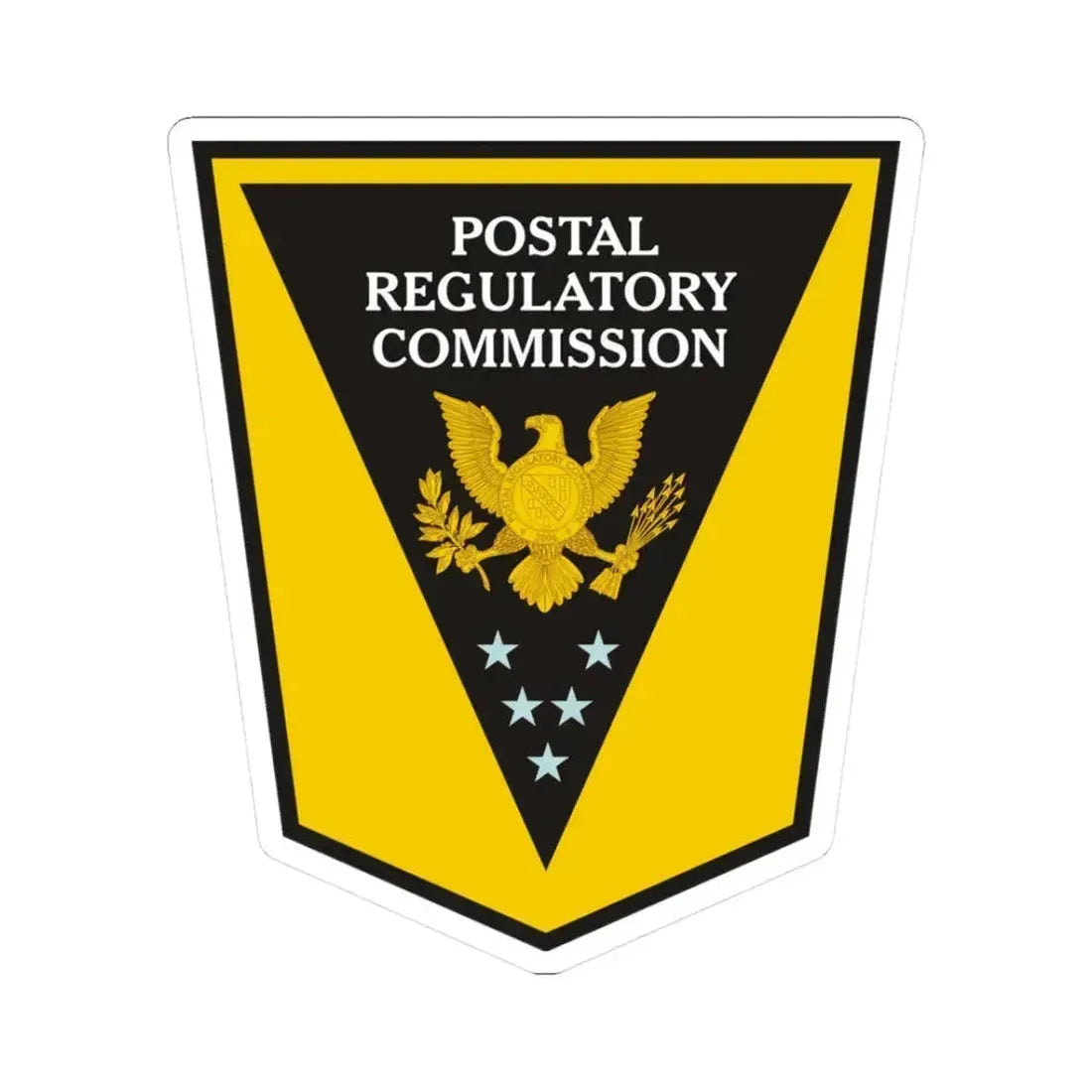 Postal Regulatory Commission - STICKER Vinyl Kiss-Cut Decal 3 Inch White - The Sticker Space