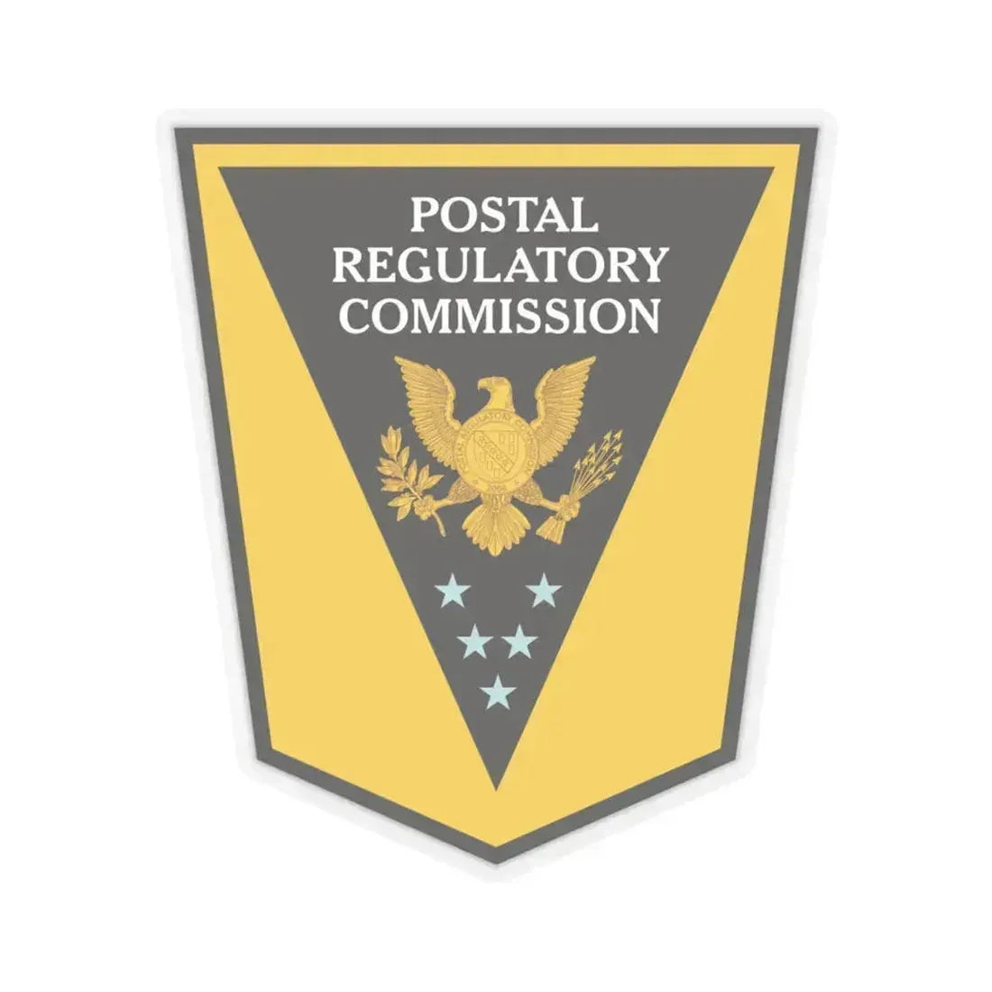 Postal Regulatory Commission - STICKER Vinyl Kiss-Cut Decal 4 Inch Transparent - The Sticker Space
