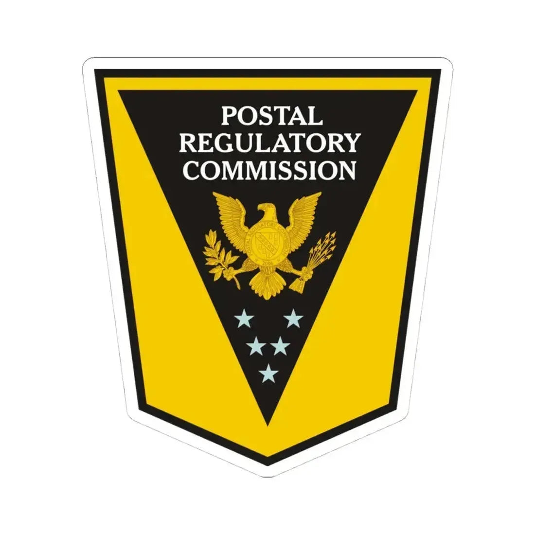 Postal Regulatory Commission - STICKER Vinyl Kiss-Cut Decal 4 Inch White - The Sticker Space