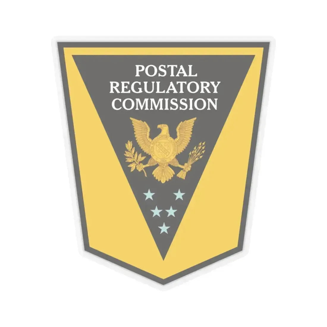 Postal Regulatory Commission - STICKER Vinyl Kiss-Cut Decal 6 Inch Transparent - The Sticker Space