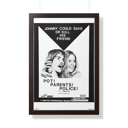 POT! PARENTS! POLICE! 1972 - Framed Movie Poster-20" x 30"-The Sticker Space