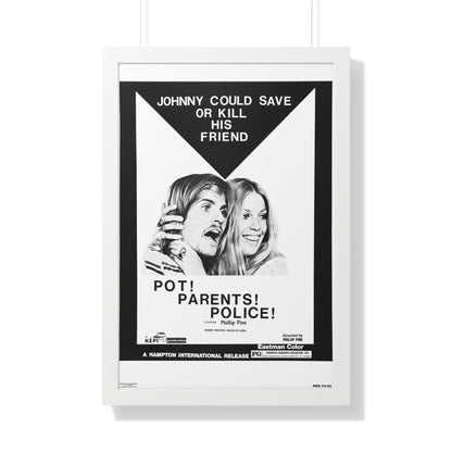 POT! PARENTS! POLICE! 1972 - Framed Movie Poster-20" x 30"-The Sticker Space