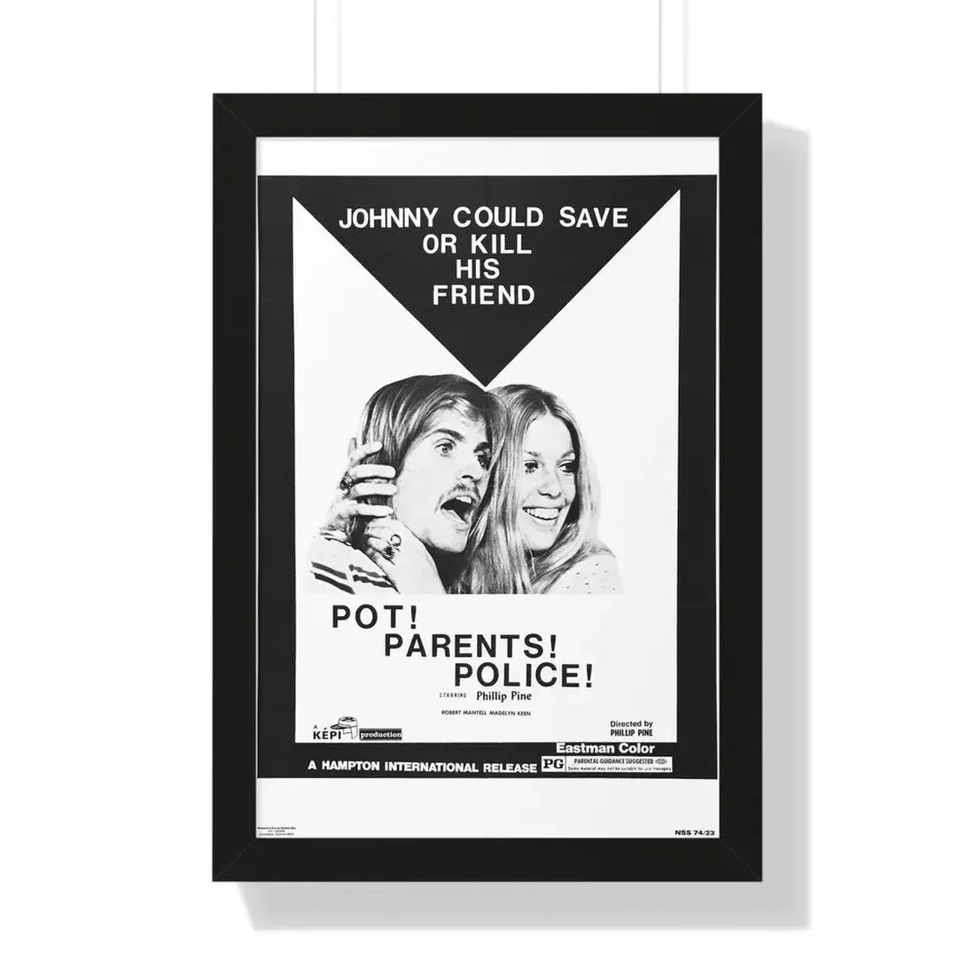 POT! PARENTS! POLICE! 1972 - Framed Movie Poster - The Sticker Space