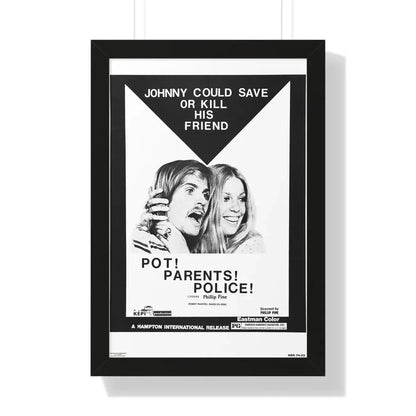 POT! PARENTS! POLICE! 1972 - Framed Movie Poster - The Sticker Space