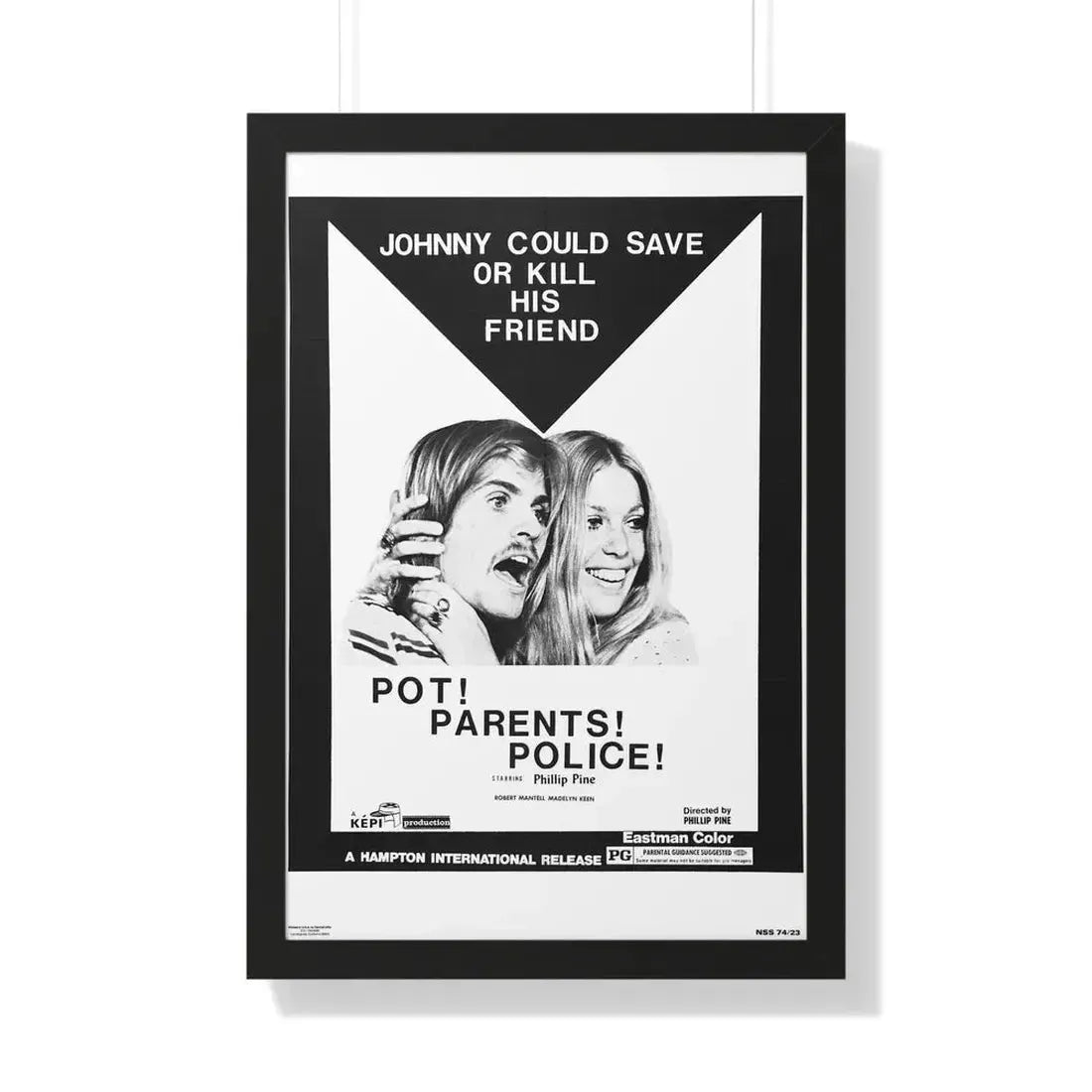 POT! PARENTS! POLICE! 1972 - Framed Movie Poster - The Sticker Space