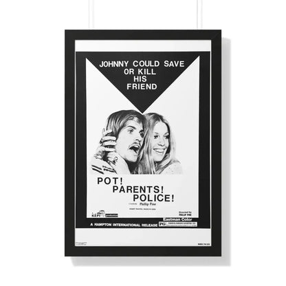 POT! PARENTS! POLICE! 1972 - Framed Movie Poster - The Sticker Space