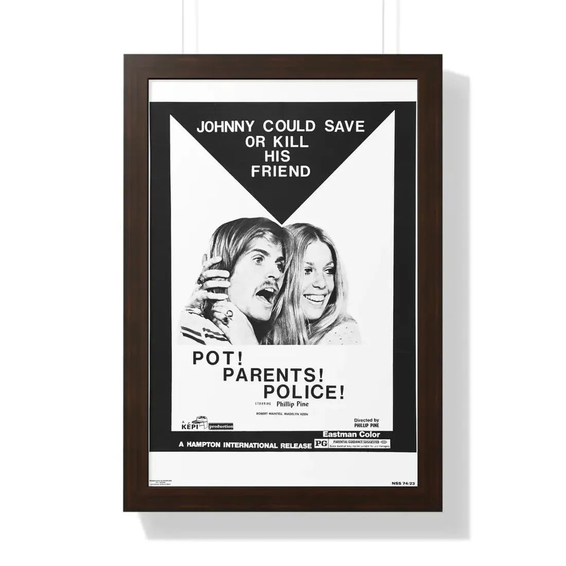 POT! PARENTS! POLICE! 1972 - Framed Movie Poster - The Sticker Space