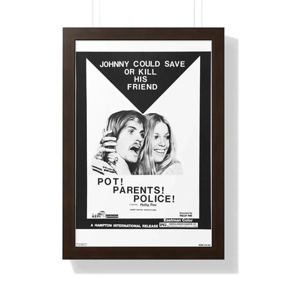 POT! PARENTS! POLICE! 1972 - Framed Movie Poster - The Sticker Space