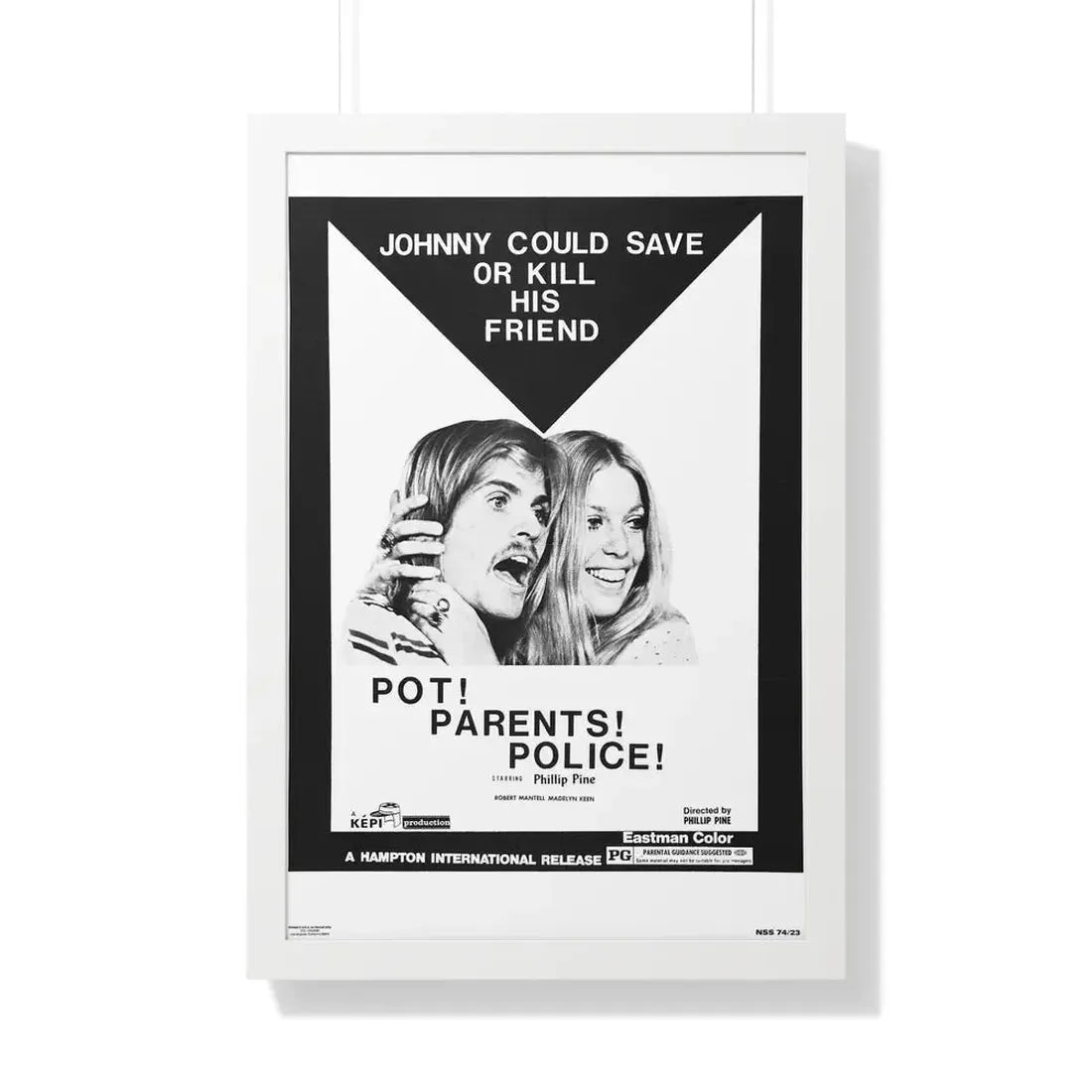 POT! PARENTS! POLICE! 1972 - Framed Movie Poster - The Sticker Space