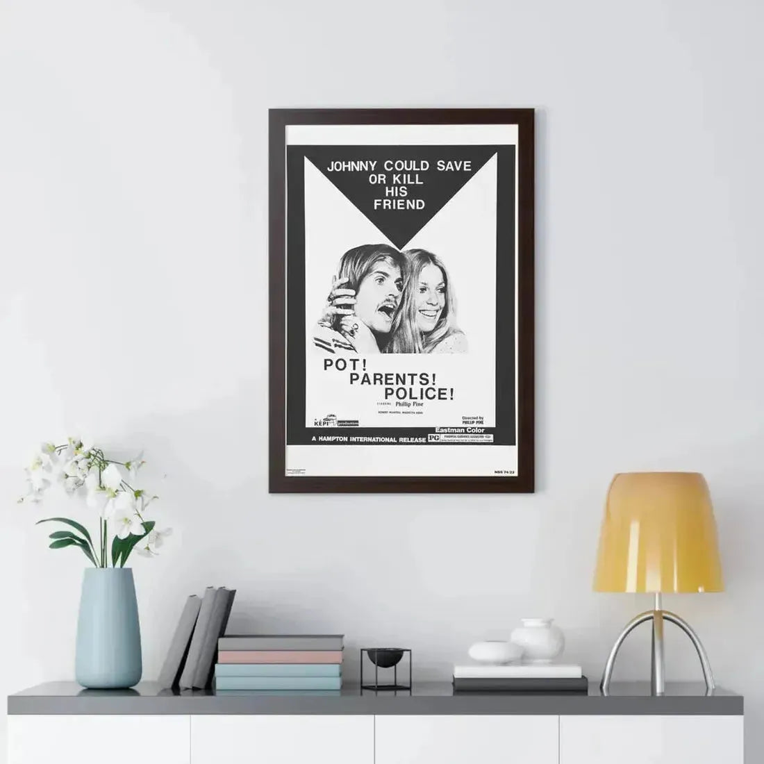 POT! PARENTS! POLICE! 1972 - Framed Movie Poster - The Sticker Space