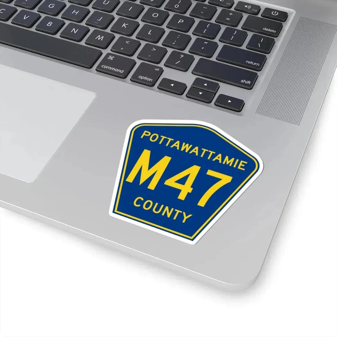 Pottawattamie County Route M47 IA (Iowa) (Road Sign) STICKER Vinyl Kiss-Cut Decal - The Sticker Space