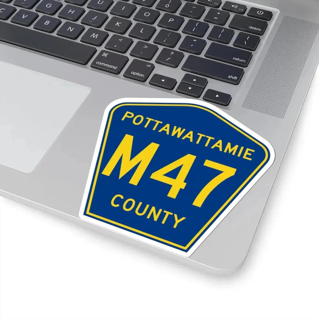 Pottawattamie County Route M47 IA (Iowa) (Road Sign) STICKER Vinyl Kiss-Cut Decal - The Sticker Space