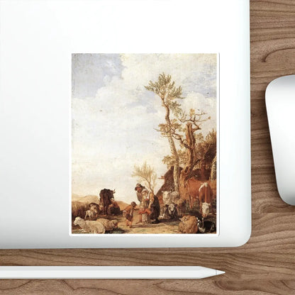 SKU:29727225491128228088 Sticker types:White Shape:Die-Cut Sizes:6" × 6"
