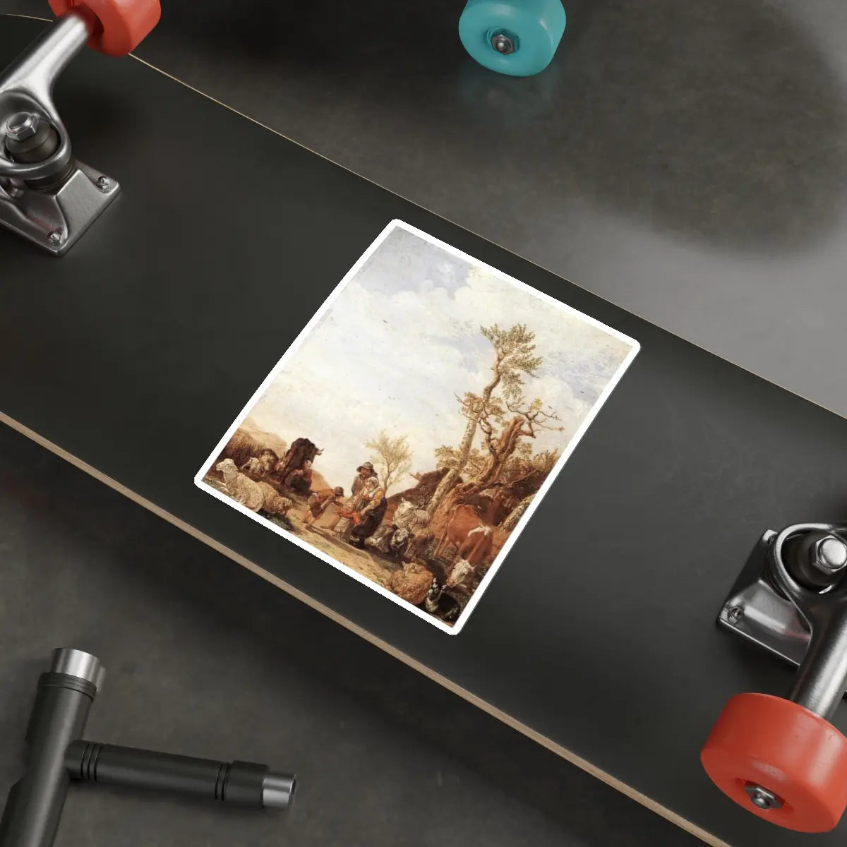 SKU:29727225491128228088 Sticker types:White Shape:Die-Cut Sizes:6" × 6"