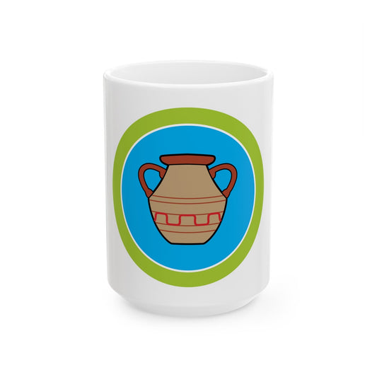 Pottery (Boy Scout Merit Badge) White Coffee Mug-15oz-The Sticker Space