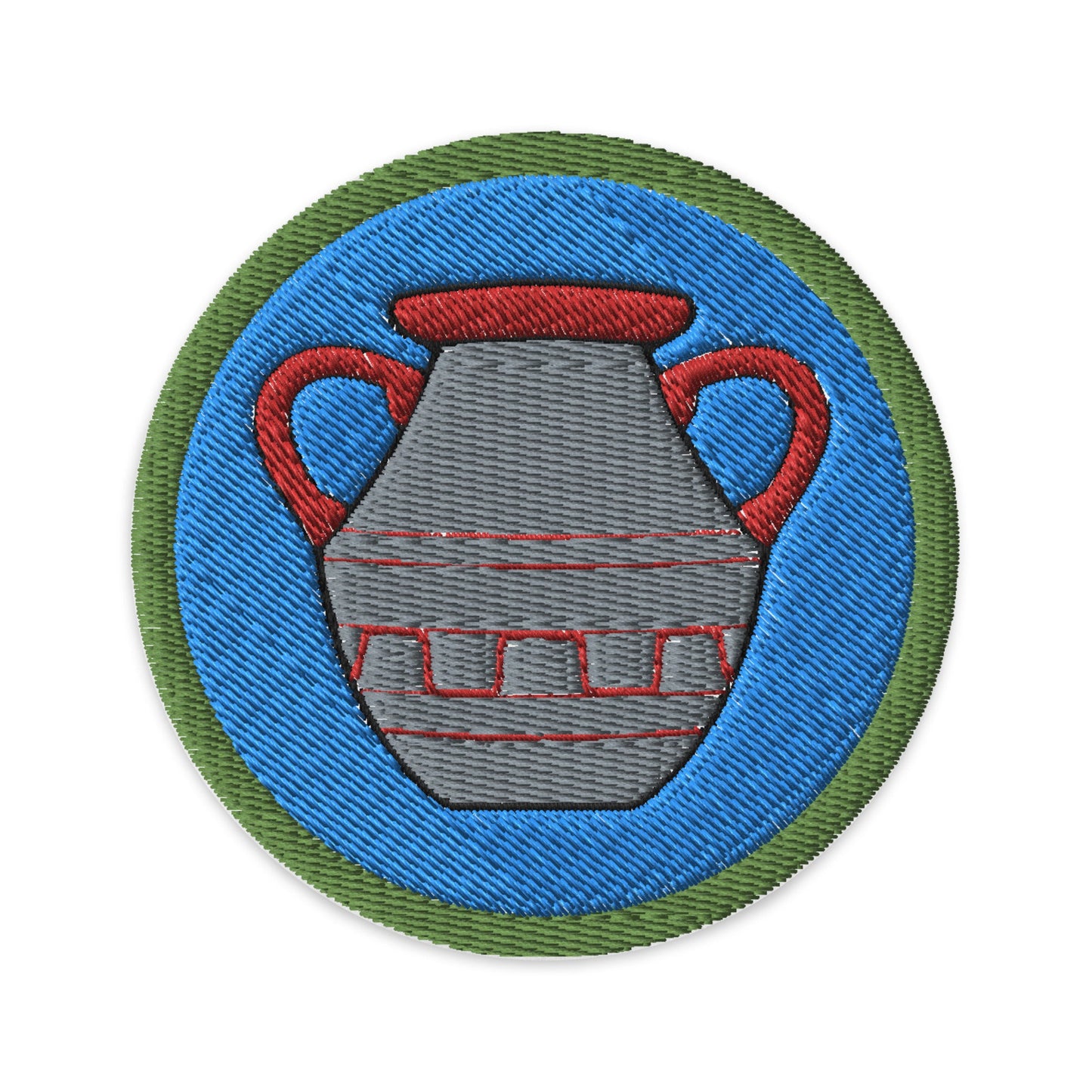 Pottery (Boy Scouts Merit Badge) Embroidered Patch-The Sticker Space