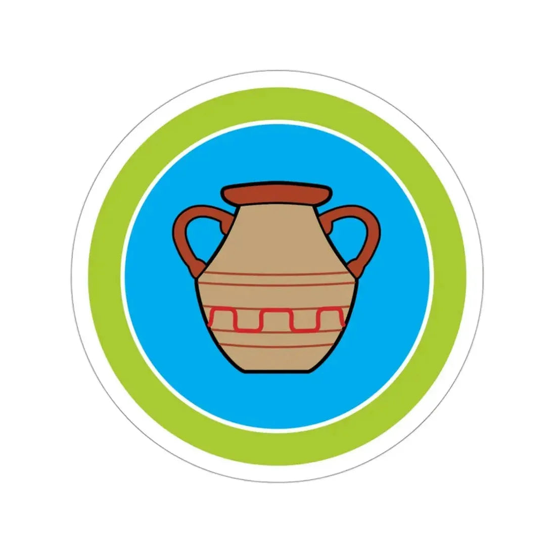 Pottery (Boy Scouts Merit Badge) STICKER Vinyl Die-Cut Decal 3 Inch - The Sticker Space
