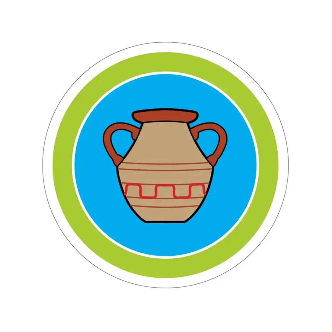 Pottery (Boy Scouts Merit Badge) STICKER Vinyl Die-Cut Decal 5 Inch - The Sticker Space