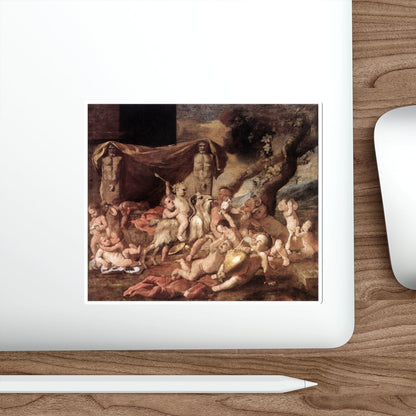 POUSSIN, Nicolas - Bacchanal of Putti (Artwork) STICKER Vinyl Die-Cut Decal-The Sticker Space