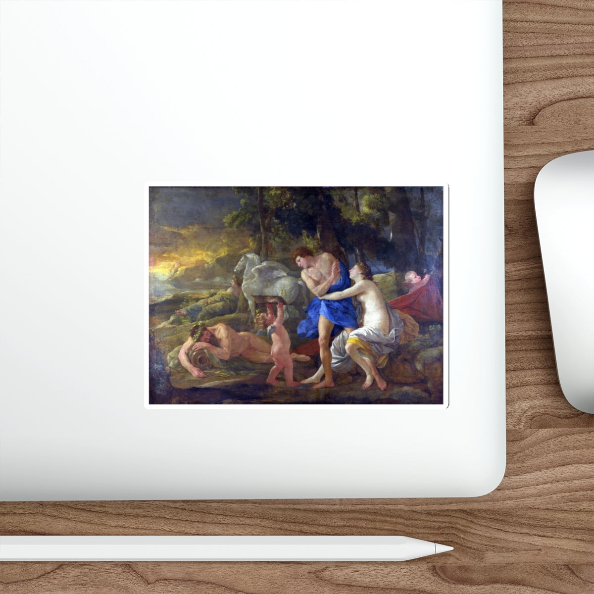 POUSSIN, Nicolas - Cephalus and Aurora (Artwork) STICKER Vinyl Die-Cut Decal-The Sticker Space