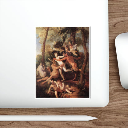 POUSSIN, Nicolas - Pan and Syrinx (Artwork) STICKER Vinyl Die-Cut Decal-The Sticker Space