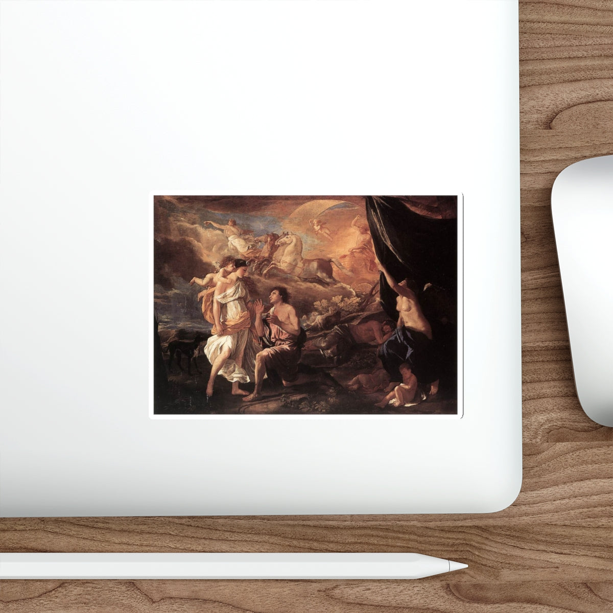 POUSSIN, Nicolas - Selene and Endymion (Artwork) STICKER Vinyl Die-Cut Decal-The Sticker Space