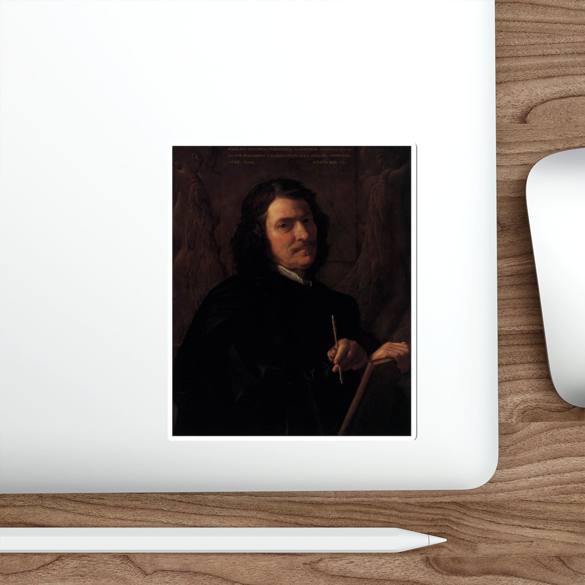 POUSSIN, Nicolas - Self-Portrait 2 (Artwork) STICKER Vinyl Die-Cut Decal-The Sticker Space