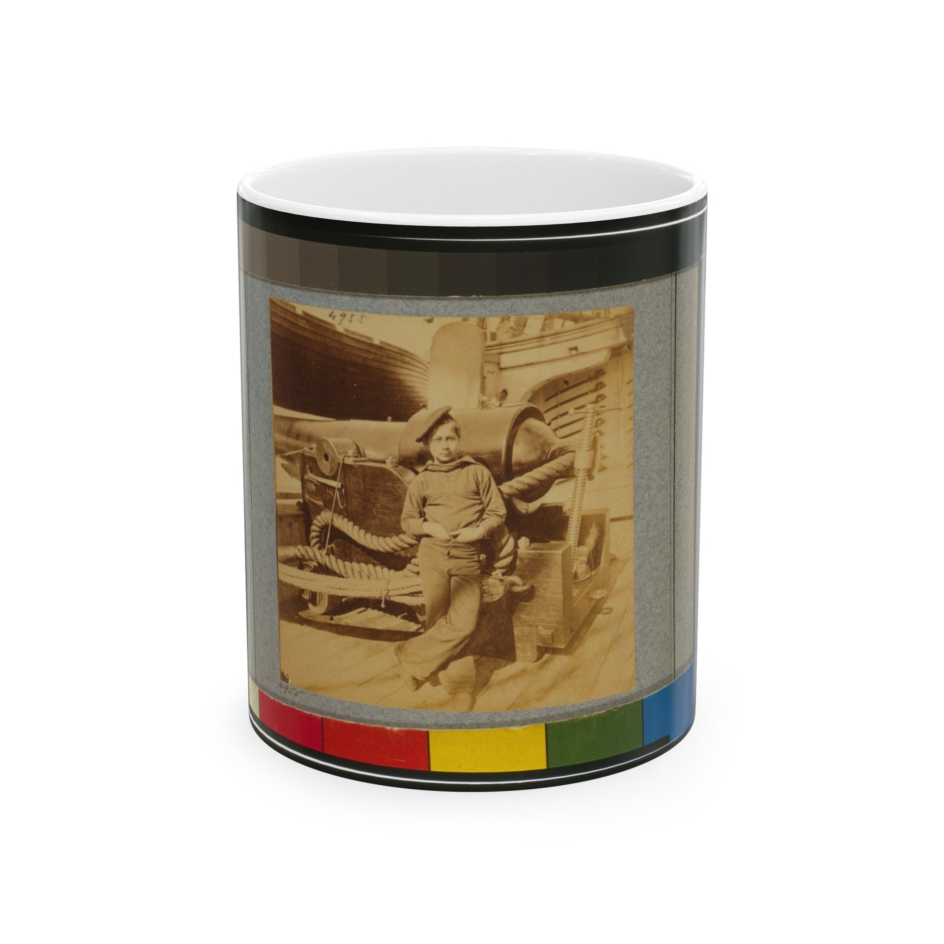 Powder Monkey On U.S.S. New Hampshire, Off Charleston, S.C. (U.S. Civil War) White Coffee Mug-11oz-The Sticker Space