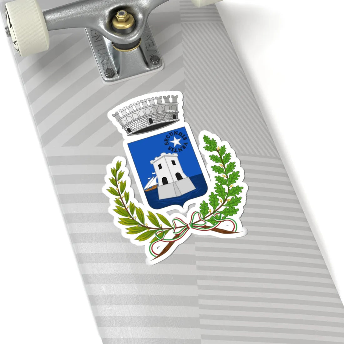 Pozzallo-Stemma (Italy) (Coat of Arms) STICKER Vinyl Kiss-Cut Decal - The Sticker Space