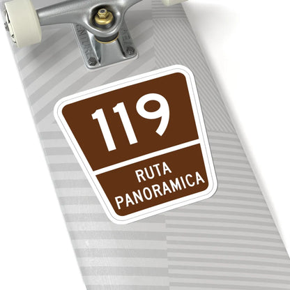 PR old scenic route 119 (Puerto Rico) (Road Sign) STICKER Vinyl Kiss-Cut Decal - The Sticker Space