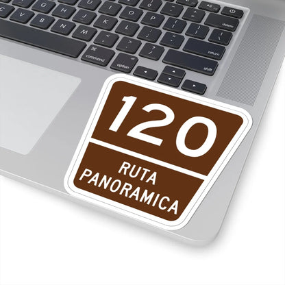 PR old scenic route 120 (Puerto Rico) (Road Sign) STICKER Vinyl Kiss-Cut Decal - The Sticker Space