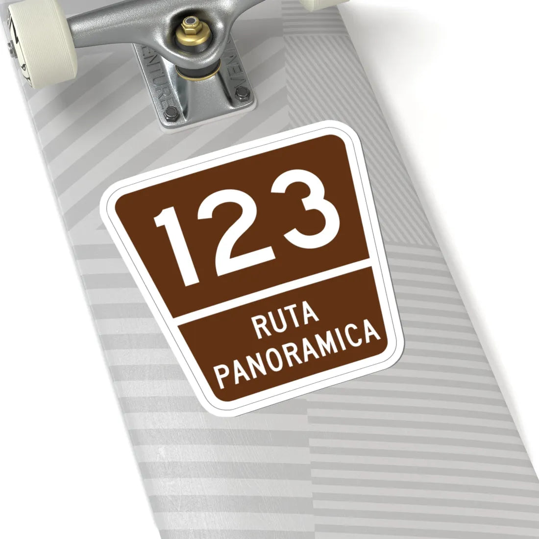 PR old scenic route 123 (Puerto Rico) (Road Sign) STICKER Vinyl Kiss-Cut Decal - The Sticker Space