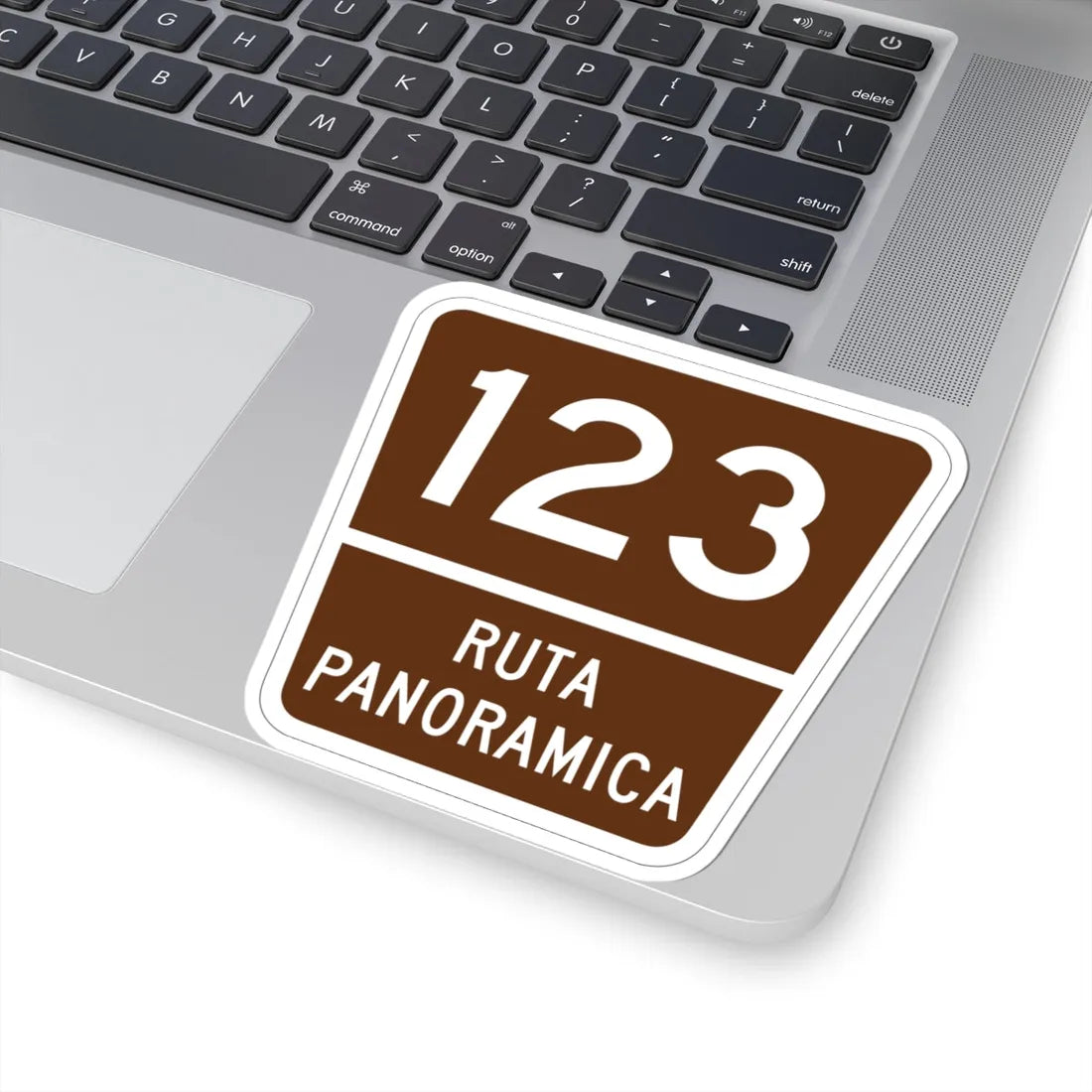 PR old scenic route 123 (Puerto Rico) (Road Sign) STICKER Vinyl Kiss-Cut Decal - The Sticker Space