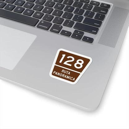 PR old scenic route 128 (Puerto Rico) (Road Sign) STICKER Vinyl Kiss-Cut Decal - The Sticker Space