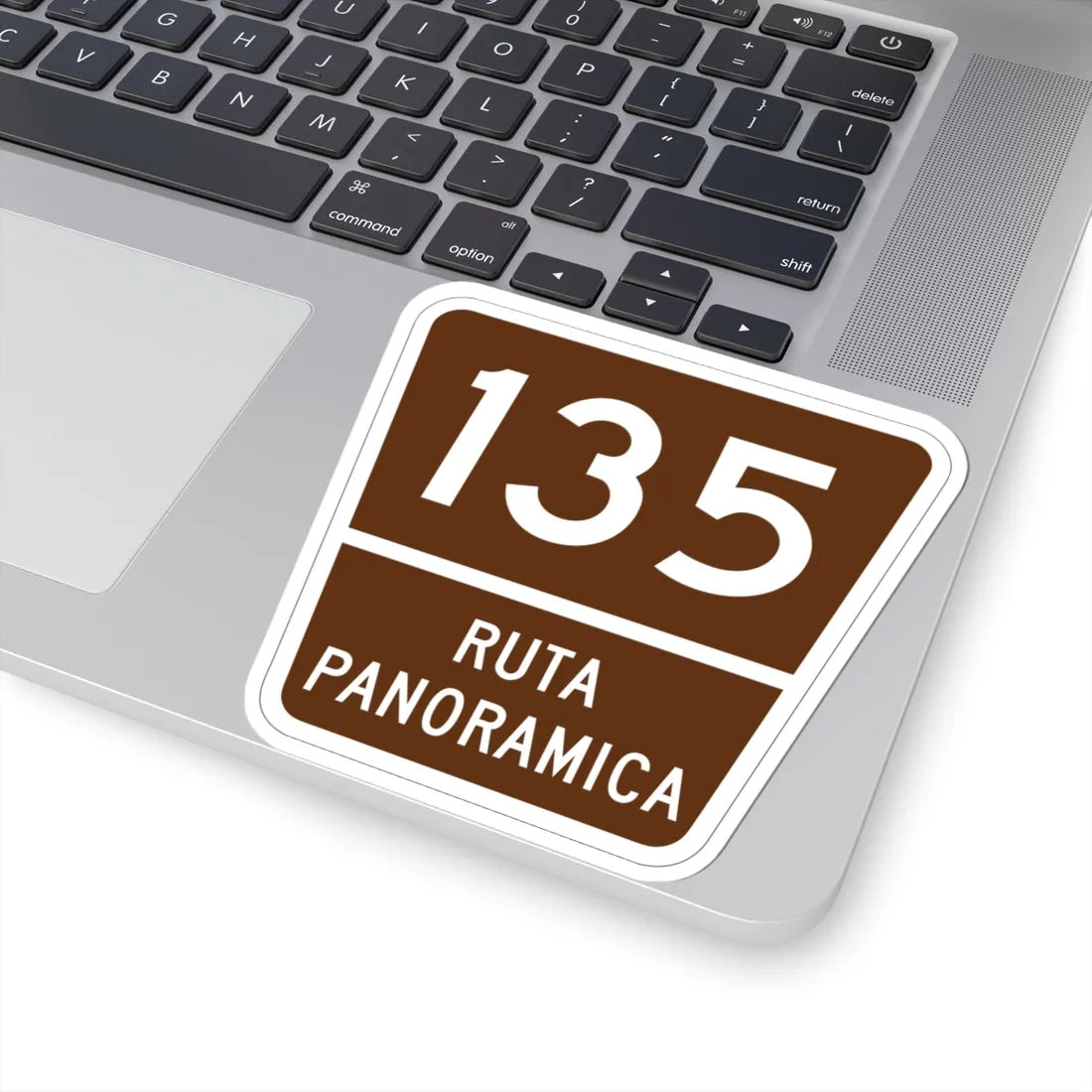 PR old scenic route 135 (Puerto Rico) (Road Sign) STICKER Vinyl Kiss-Cut Decal - The Sticker Space