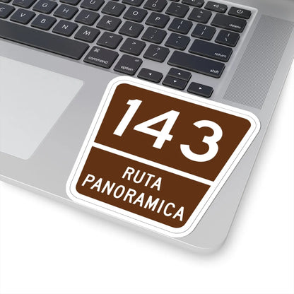 PR old scenic route 143 (Puerto Rico) (Road Sign) STICKER Vinyl Kiss-Cut Decal - The Sticker Space