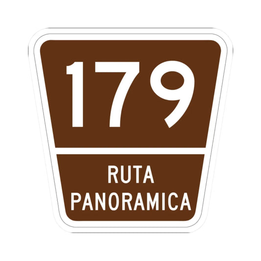 PR old scenic route 179 (Puerto Rico) (Road Sign) STICKER Vinyl Kiss-Cut Decal 2 Inch White - The Sticker Space