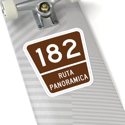 PR old scenic route 182 (Puerto Rico) (Road Sign) STICKER Vinyl Kiss-Cut Decal - The Sticker Space