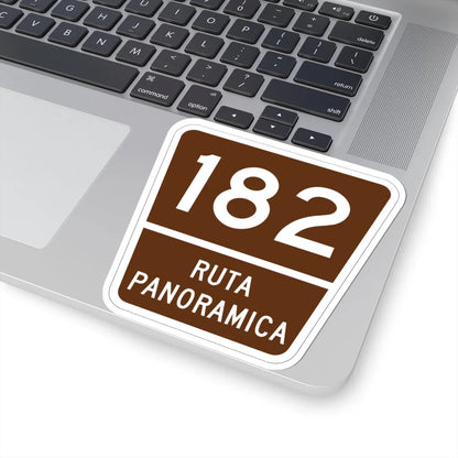 PR old scenic route 182 (Puerto Rico) (Road Sign) STICKER Vinyl Kiss-Cut Decal - The Sticker Space