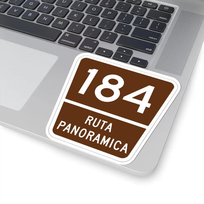 PR old scenic route 184 (Puerto Rico) (Road Sign) STICKER Vinyl Kiss-Cut Decal - The Sticker Space