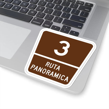 PR old scenic route 3 (Puerto Rico) (Road Sign) STICKER Vinyl Kiss-Cut Decal - The Sticker Space