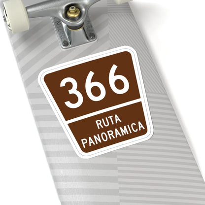PR old scenic route 366 (Puerto Rico) (Road Sign) STICKER Vinyl Kiss-Cut Decal - The Sticker Space