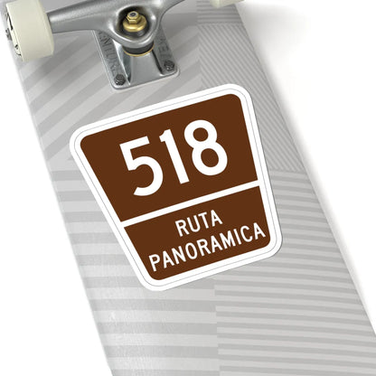 PR old scenic route 518 (Puerto Rico) (Road Sign) STICKER Vinyl Kiss-Cut Decal - The Sticker Space