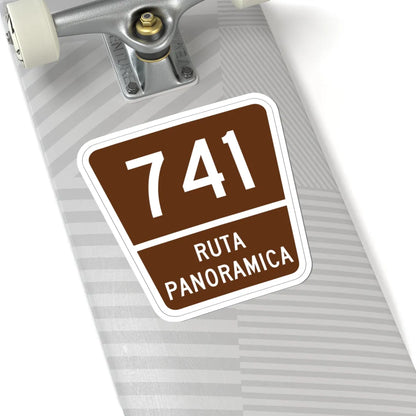 PR old scenic route 741 (Puerto Rico) (Road Sign) STICKER Vinyl Kiss-Cut Decal - The Sticker Space